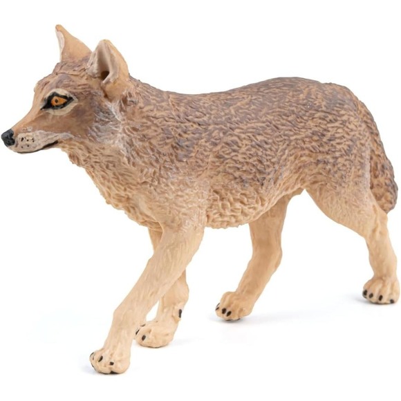 Jackal Figurine - Hand Painted Wild Animal Toy Figure - New Papo 50259 - Picture 5 of 6